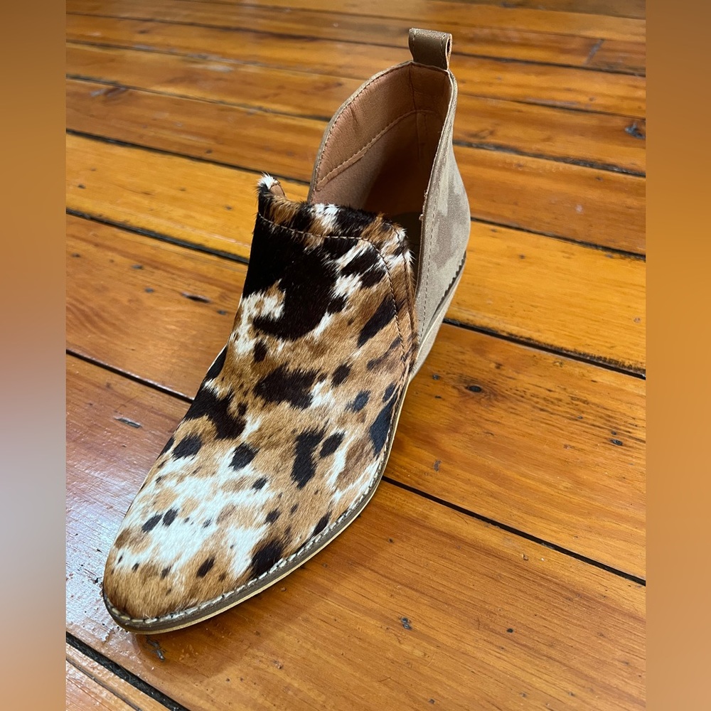 Cowhide Boutique By Corkys western bootie.